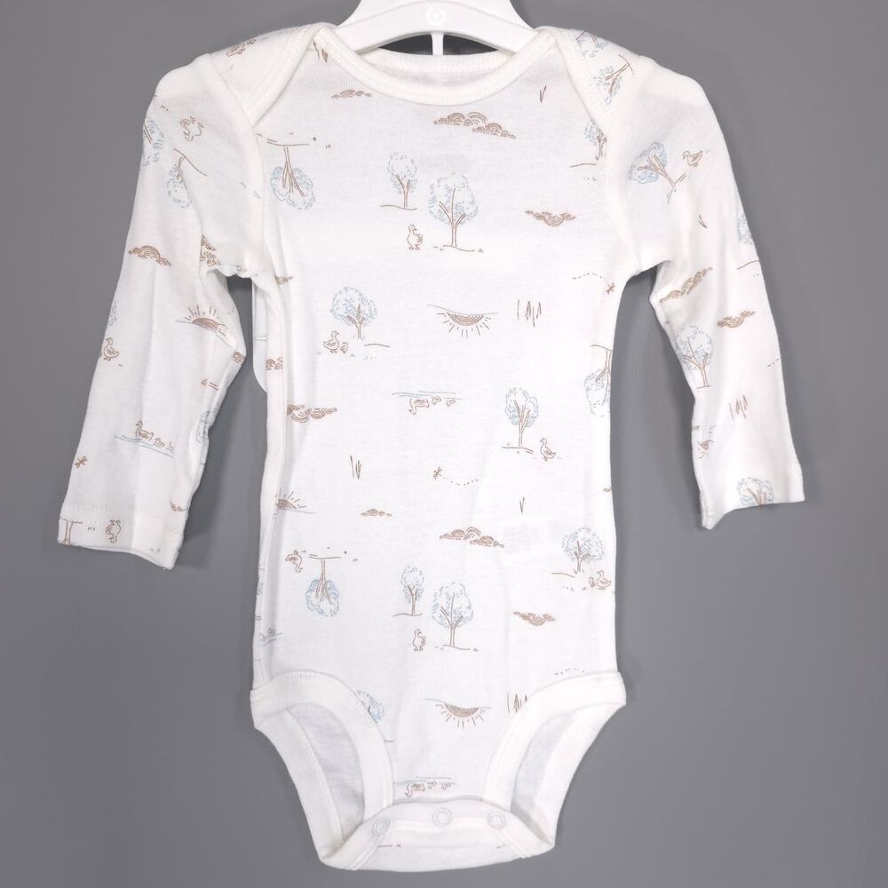 CARTERS Baby Boy New Outfit 2 Pc Set Bodysuit Jacket 6M Gray White 1S260510 - Picture 5 of 9